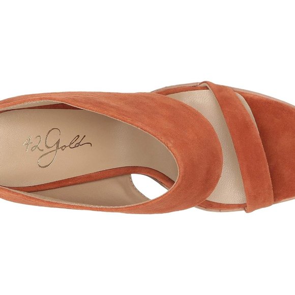 42 Gold Linx Heeled Slides in Mecca Tan 8.5W - Picture 5 of 11